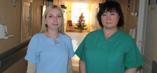 Ukrainietės rūpinasi Jurbarko ligoninės pacientais