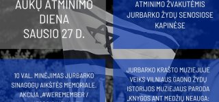Holokausto aukas pagerbs ir Jurbarkas