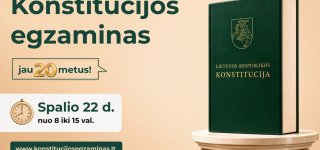 Kviečiama dalyvauti 20-jame Konstitucijos egzamine