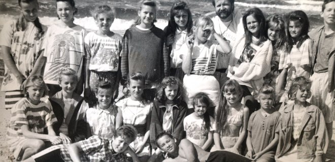 1993-07-14 stovykloje Giruliuose. / Choro archyvo nuotr.