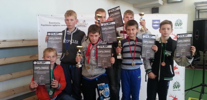 Jurbarko džiudžitsu ir kobudo sporto klubo „Pantera“ jaunieji sportininkai.