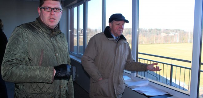 Marijampolės statybos įmonių grupės UAB „Statybos ritmas“ darbų vadovas Darius Urbanavičius. / L. Lukošiūtės nuotr.