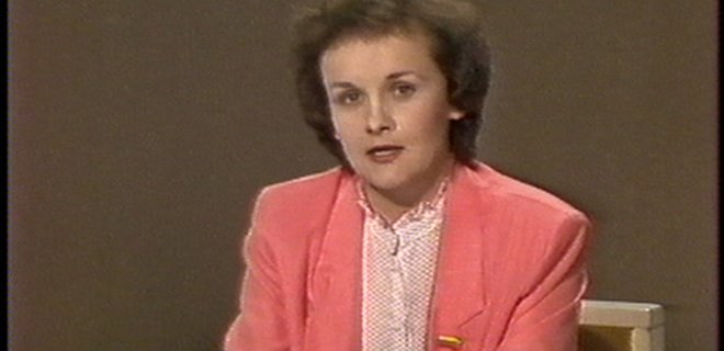 Laima Andrikienė – stop kadrai iš LTV laidos „Valstybės studija“.