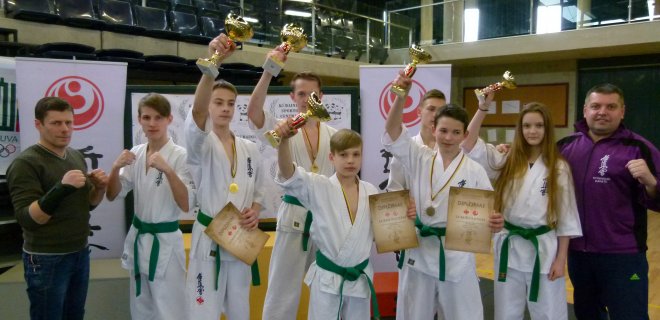 5 klubo „Kumite“ sportininkai tapo prizininkais