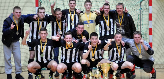 „Imsrė“ tapo salės futbolo pirmenybių čempionais / Monikos Kazakevičiūtės nuotr.