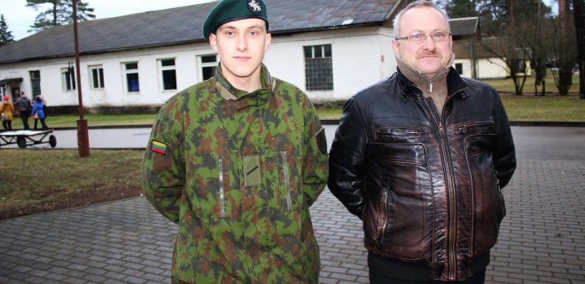 Jurbarkiečiai Deividas ir Stanislovas. Sūnus ir tėvas. nuotr.