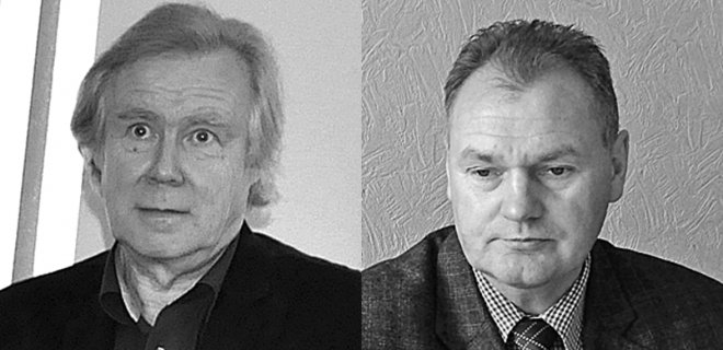 Gimnazijos direktorius A.Januškevičius ir Jurbarko kūno kultūros ir sporto centro direktorius A.Domeika.