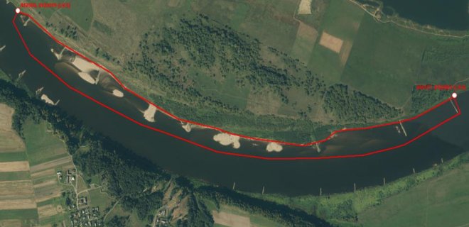 Mažųjų žuvėdrų perimvietės ties Greičių kaimu (viršuje) ir Sudargu.