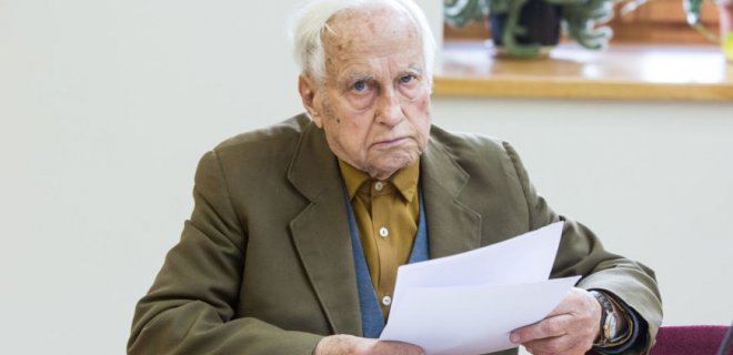 90-metis jurbarkietis Vytautas Mileris. / Juliaus Kalinsko / 15min nuotr. nuotr.