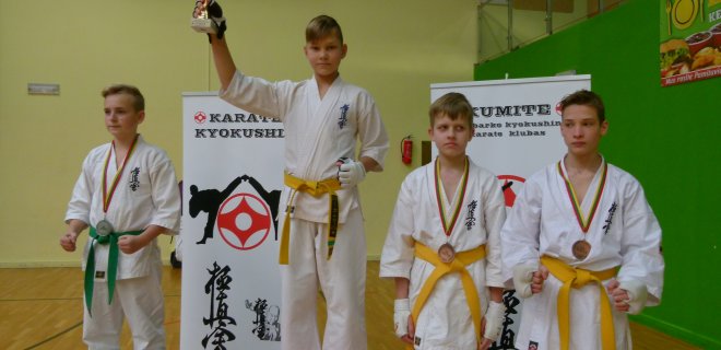 Nuotraukoje - čempionas Naglis Žilaitis. / Kumite nuotr.