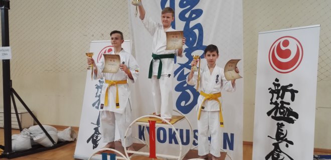 Bronzos medalį iškovojęs jurbarkietis Airidas Sutkus. / Klubo „Kumite“ nuotr.