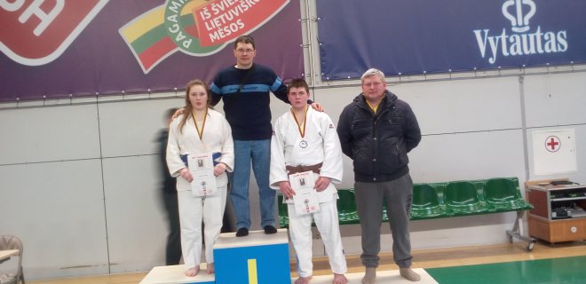 kamilė Girdžiūtė, Vilius Paukštis, Lukas Laužininkas ir Kamilės tėtis. / V. Paukščio nuotr.