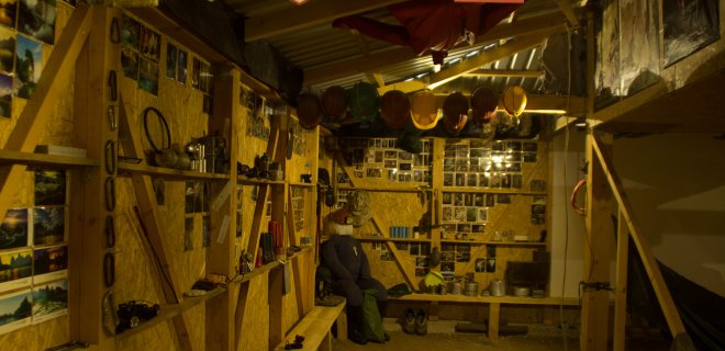 Naujojo Lietuvos speleologijos muziejaus viduje / R. Bakšienės nuotr.