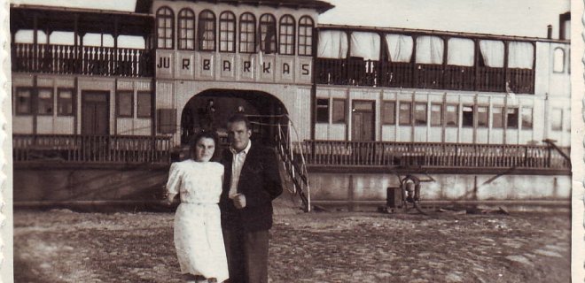 O. Borkertienės albumo nuotraukoje – senoji prieplauka. 1950 metais daryta nuotrauka.