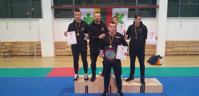 Martynas Balšaitis, Mindaugas Smirnovas, Vakaris Šuopys, Justas Vyturys, Kornelijis Bruno. / Sporto klubo „Pantera“ nuotr.
