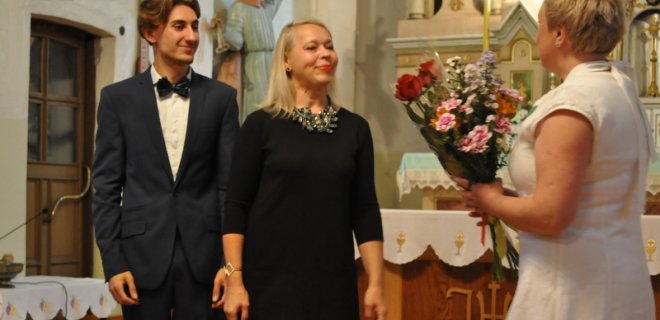 A. Bakanas (bosas) ir G. Zalatorienė (fortepijonas) / Monikos Kazakevičiūtės nuotr.