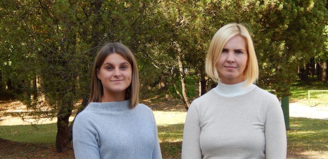 Gydytojos psichiatrės Kristina Šukė ir Viktorija Talandytė (kairėje)