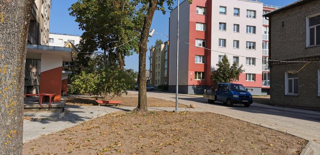 Rekonstruota Ugniagesių gatvės dalis