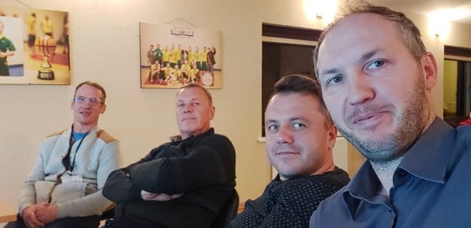 D. Kinderis su palaikymo komanda / Kandidato nuotr.