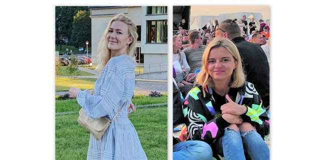 Gerda (kairėje) mano, jog šis virusas gali tapti visų mūsų kasdienybe.  Karolina (dešinėje): „Noriu grįžti į darbą, į renginius, keliauti.“ / Asmeninio albumo nuotr.