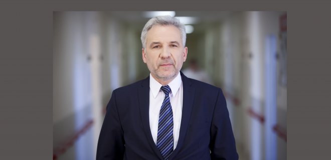 Gyd. akušeris-ginekologas Virgilijus Rudzinskas sako, jog moteris turi būti informuota, kad gebėtų priimti laisvą ir atsakingą sprendimą dėl savo krizinio nėštumo baigties. / . VšĮ LSMU Kauno ligoninės nuotr.