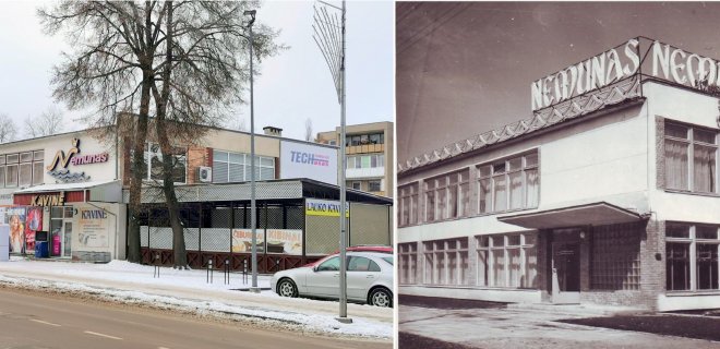 Jurbarko centre Dariaus ir Girėno gatvėje beveik 50 metų skaičiuojanti kavinė „Nemunas“ mena audringus laikus – čia buvo švenčiamos visos to meto šventės. Ypač išradingai ir iškilmingai Naujieji metai. / Brigitos Šliužaitės ir G. Gudaitienės asmeninio archyvo nuotr.
