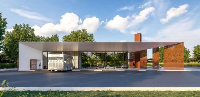 Būsimos Jurbarko autobusų stoties vizualizacija. nuotr.