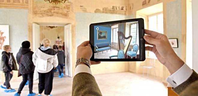 Paskutinė tvaraus paveldo naujovė pilyje – virtualus gidas-vedlys – tai istorijos, animuoti pasakojimai, o dėka Europos paveldo dienų paramos, gidas-vedlys buvo ir įgarsintas. / Rimo Akutaičio nuotr.
