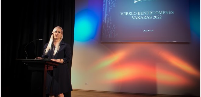 Praėjusiais metais vykusio Verslo apdovanojimų vakaro akimirka. / Jurbarko TVIC nuotr.