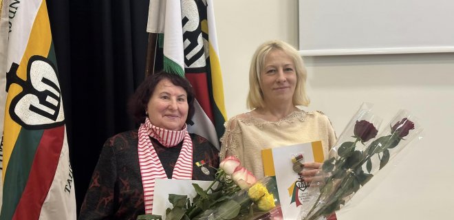 Lietuvos politinių kalinių ir tremtinių sąjungos II laipsnio žyminiu „Už nuopelnus Lietuvai“ buvo apdovanota Liudmila Stepanova (kairėje), III laipsnio žyminiu „Už nuopelnus Lietuvai“ – Milda Veniulytė.