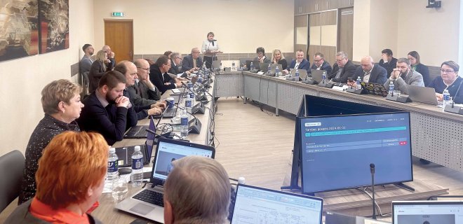 Jurbarko rajono savivaldybės tarybos posėdis / „Mūsų laiko“ nuotr.