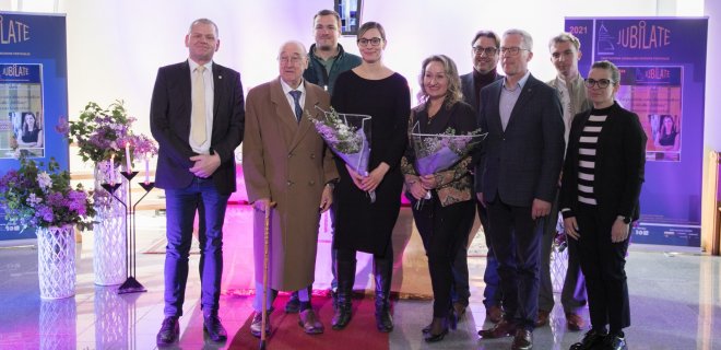 Po koncerto Jurbarke. Antras iš kairės – baronas fon Štetenas / Jurbarko kultūros centro nuotr.