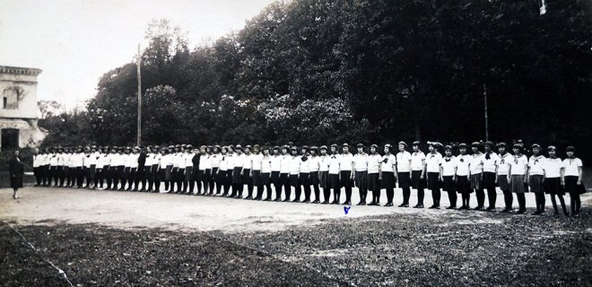 Sporto šventė Jurbarke 1928 m. / A. Puidokaitės archyvo nuotr.