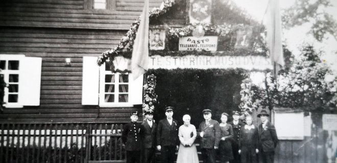 Pirmasis Jurbarko pašto pastatas 1930 m. / A. Puidokaitės archyvo nuotr.