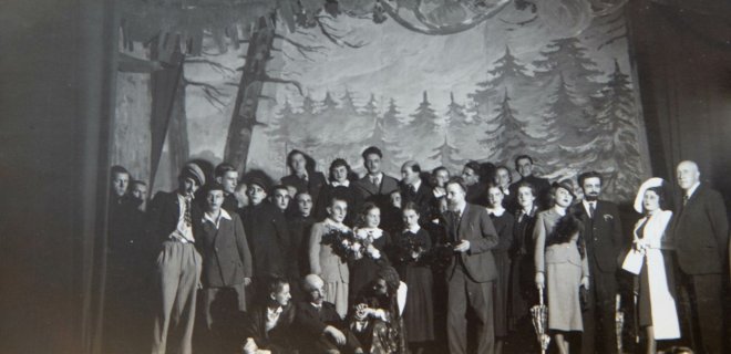 Po spektaklio 1939 m. / Jurbarko krašto muziejaus nuotr.