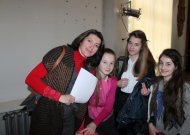 Jurbarko Naujamiesčio pagrindinės mokyklos mokinės kartu su mokytoja D. Malskytė