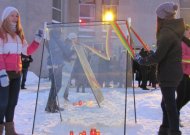 Pernai Sausio 13-tą prie Jurbarko kultūros centro...