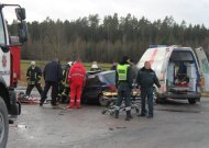 Avarija kelyje Jurbarkas-Šilutė