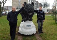 Jurbarką papuošė panteros skulptūra