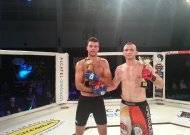 Sporto klubo „Pantera“ sportininkas Arnoldas Eiza (kairėje) su priešininku Lenkijos atstovu Tomaš Cimoch.