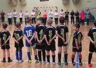 Mažieji „Vulkano" futbolininkai sveikino moteris