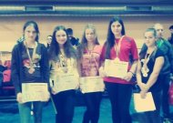 Iš kairės: G. Lošytė, G. Mickutė, E. Užkuraitytė, D. Pukelytė, G. Pukelytė.