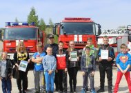 Jurbarkiečiai dalyvavo Tauragės apskrities jaunųjų ugniagesių gelbėtojų sąskrydyje