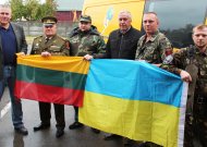 Į Jurbarką užsukę ukrainiečių kariai priminė, kokia yra trapi taika