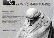 V.Grybo muziejaus šeimininkė kviečia į kanklių muzikos koncertą