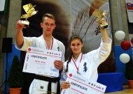 Jurbarkiečiai karatistai Europoje per plauką nuo aukso medalių