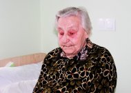 Vyriausia (94 m.) senelių namų gyventoja iš Seredžiaus.