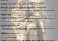 Festivalio organizatorių patarimai, kam ką verta pamatyti