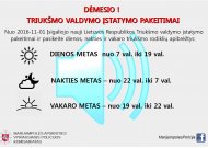 Pasikeitimai: kiek ir iki kada galima triukšmauti