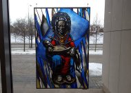 Seime tarp „Legendų“ - ir R.Grybaitės vitražas